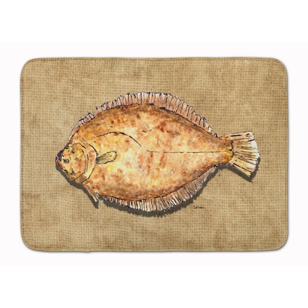 Carolines Treasures Flounder Machine Washable Memory Foam Mat 8821RUG - main